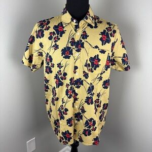 Hurley Patio Woven Shirt Men's Sz Large L Button Front Hawaiian Short Sleeve New